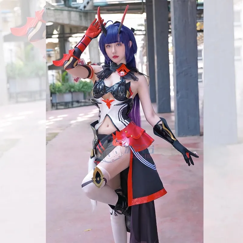 ライデンmeiコスプレコスチューム、ゲームハカイの影響3、甘い花輪の