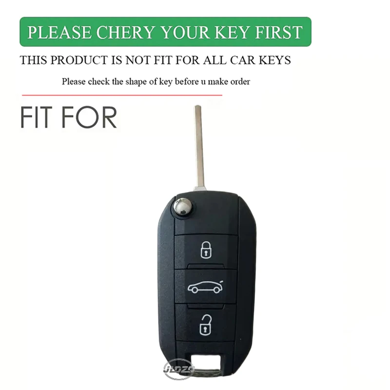 Silicone Cover for Car Remote Key with 3-Button Protection, Flexible Key Shell Case