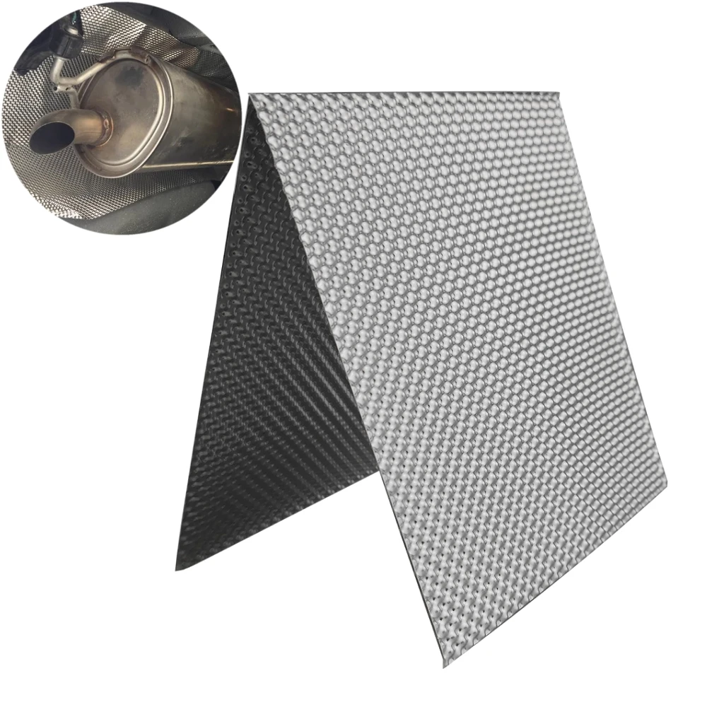 Auspuffrohr-Isolierung, geprägte Aluminiumplatte, Motorfach, Chassis, Wärmeableitungsplatte, Hitzeschild