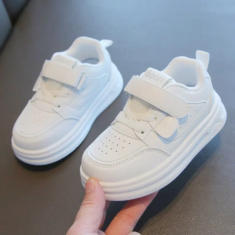 White Kids Sneakers for School and Casual Wear