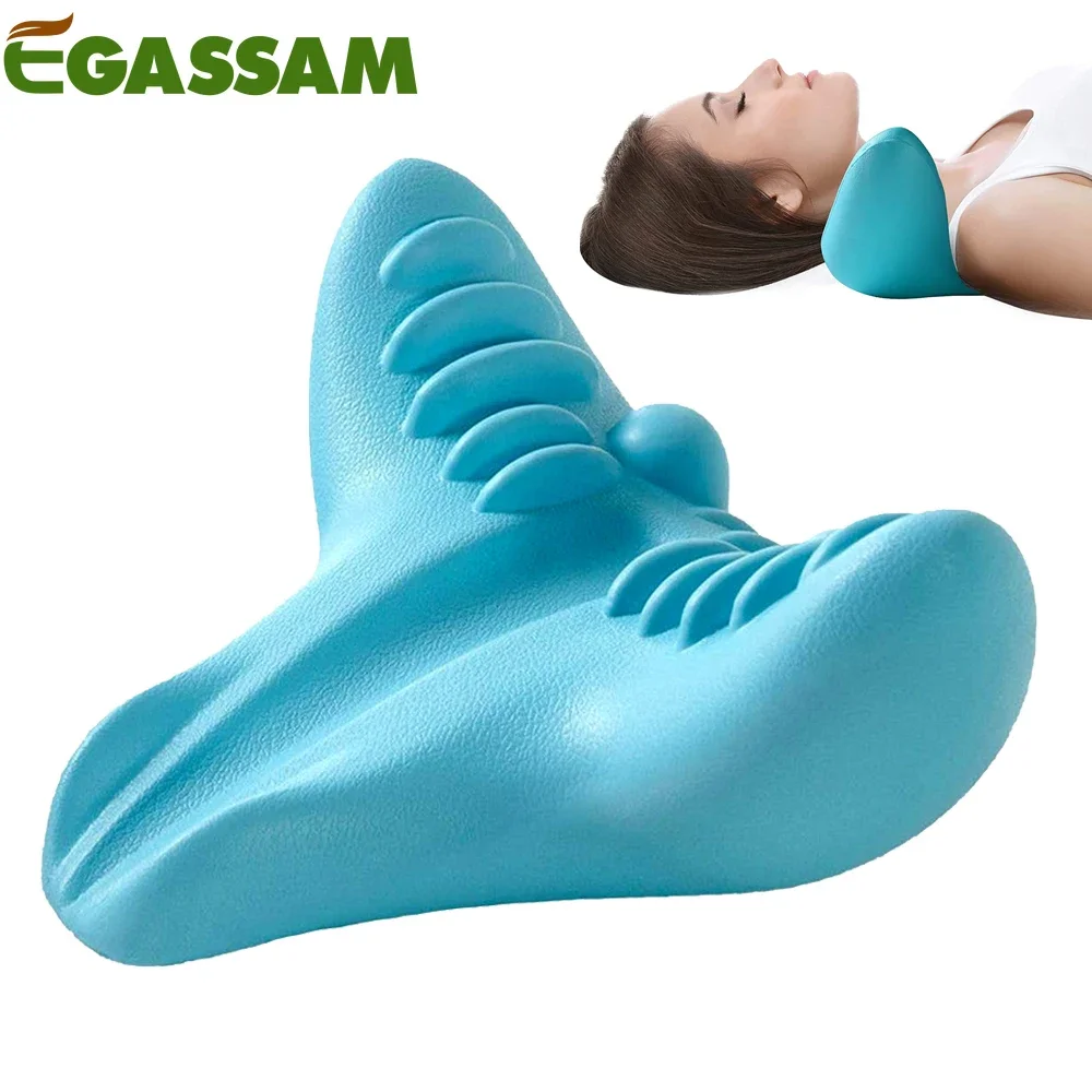 Neck Massage Pillow,Portable Cervical Spine Massager Acupressure Neck Shoulder Pillow for Neck Shoulder Relaxer Neck Pain Relief