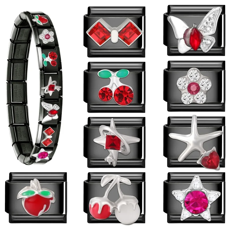 Bracelet Stainless Steel Charm Links Jewelry for DIY Making