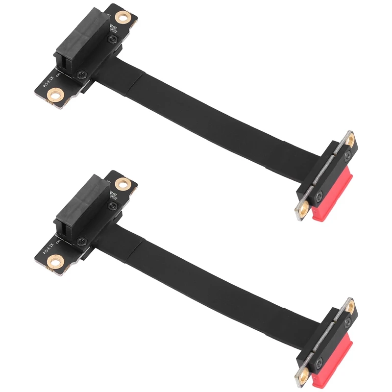 

2X PCIE X1 кабель подъема двойной 90 градусов прямоугольный Pcie 3,0 X1 до X1 Удлинительный кабель 8 Гбит/с PCI Express 1X карта подъема 10 см