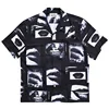 WACKO MARIA Fashion Prints Lips Shirts High Quality Mens Womens Casual Loose Hip Hop Brand Hawaii Short Sleeve Shirts 3