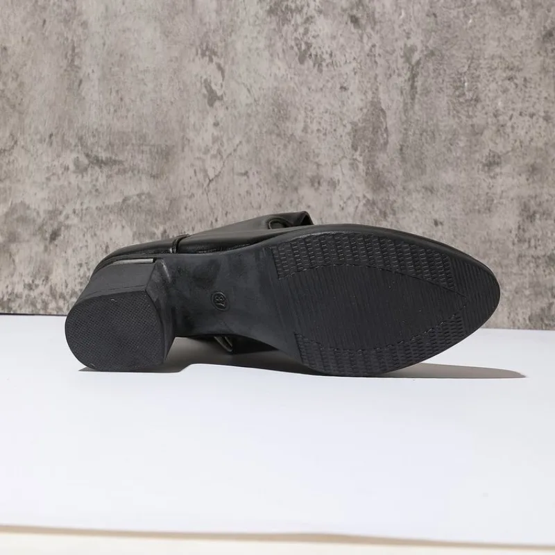 Schwarze Overknee Stiefel Für Damen Mit Blockabsatz Und Wildleder_voghion.com
