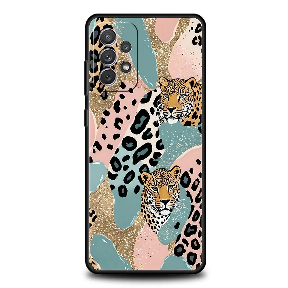 Pink Leopard Print Pattern Phone Case Cover