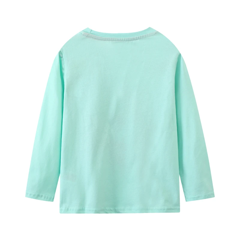 Baby Boys 2025 Autumn Spring Tops Kids Clothes Children's Clothing Cartoon Dinosaurs T-shirts Cotton