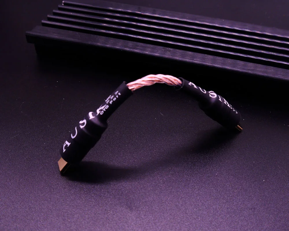 HiFi 6N OCC Type C to C OTG Audio Cable for Phone Amplifier DAC AS100