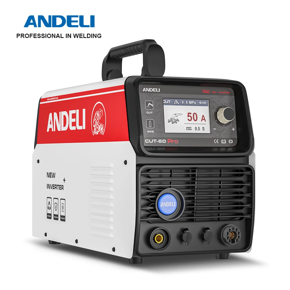 ANDELI CUT-60 PRO Plasma Cutter Non-HF Pilot Arc Cutting LCD Display Intelligent & Powerful Metal Cut Equipment  Support CNC