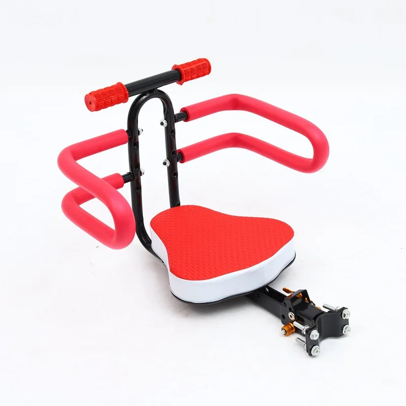 Amdohai Siège de Vélo Pliable Léger pour Enfant Selle avant de Vélo Sécurité pour Enfants