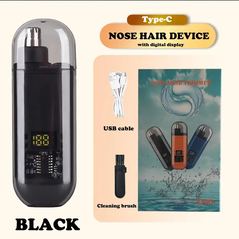 Suitable , USB charging nose and ear hair trimmer portable electric clipper,...