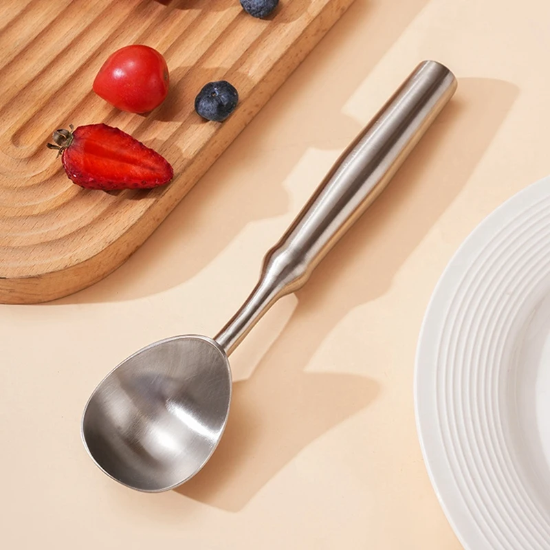 304 Stainless Steel Ice Cream Scoop Self-Dispensing Ice Cream Scoop Melon Baller Fruit Watermelon