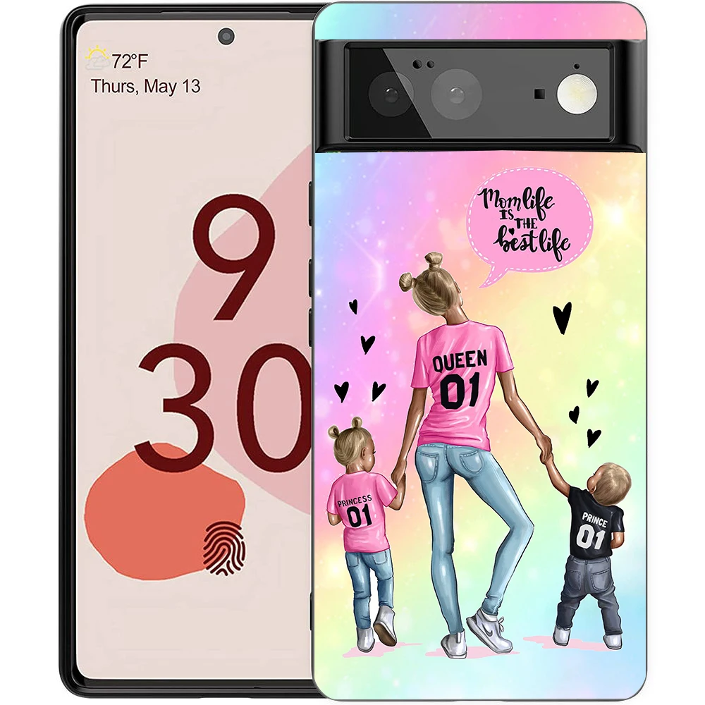 Super Mom Shockproof Silicone Baby Phone Case Cover