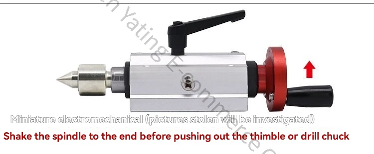 Woodworking Lathe Rotary Movable Top Round Pointed Plum Blossom Top Needle Drill