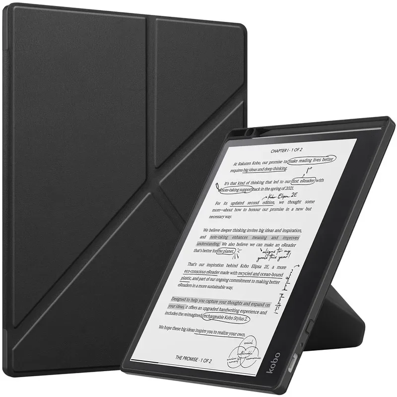 Smart eBook Case with Pencil Holder and Multi-Folding Stand