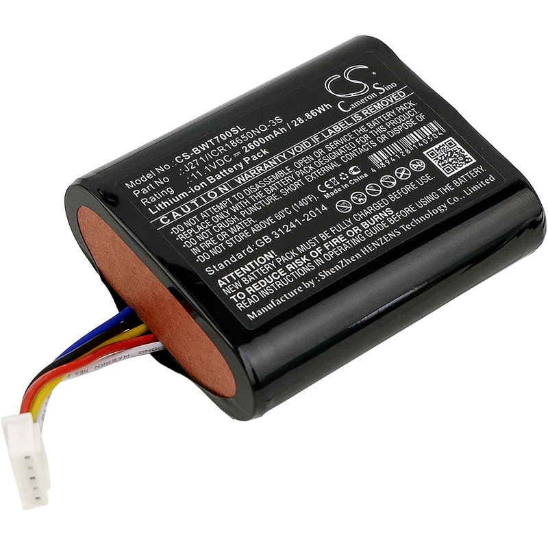 Batteria Cs 2600Mah Per Bowins & Wilkins J271/Icr18650Nq-3S T7