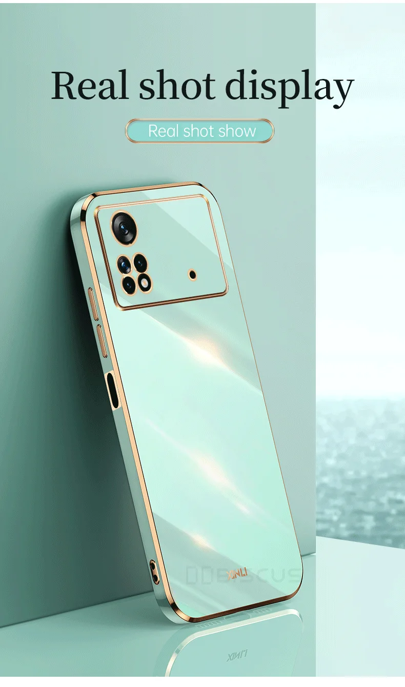 Coque pour Poco X4 Pro 5G M4 Pro 5G Pocophone X4Pro X3 Pro Poco X3 Pro Plaqué de luxe en gel de silicone souple Funda Carcasa Coque_voghion.com