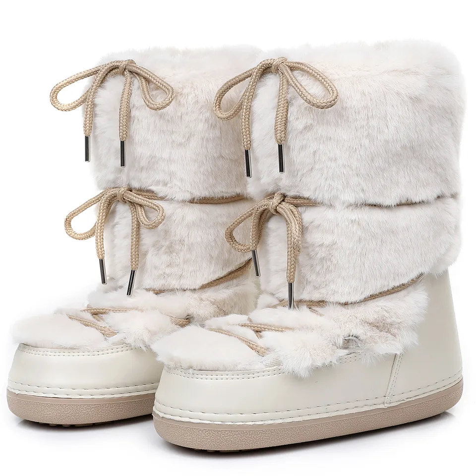 Generisch 2025 Bottes D'hiver Pour Femme Bottes De Neige