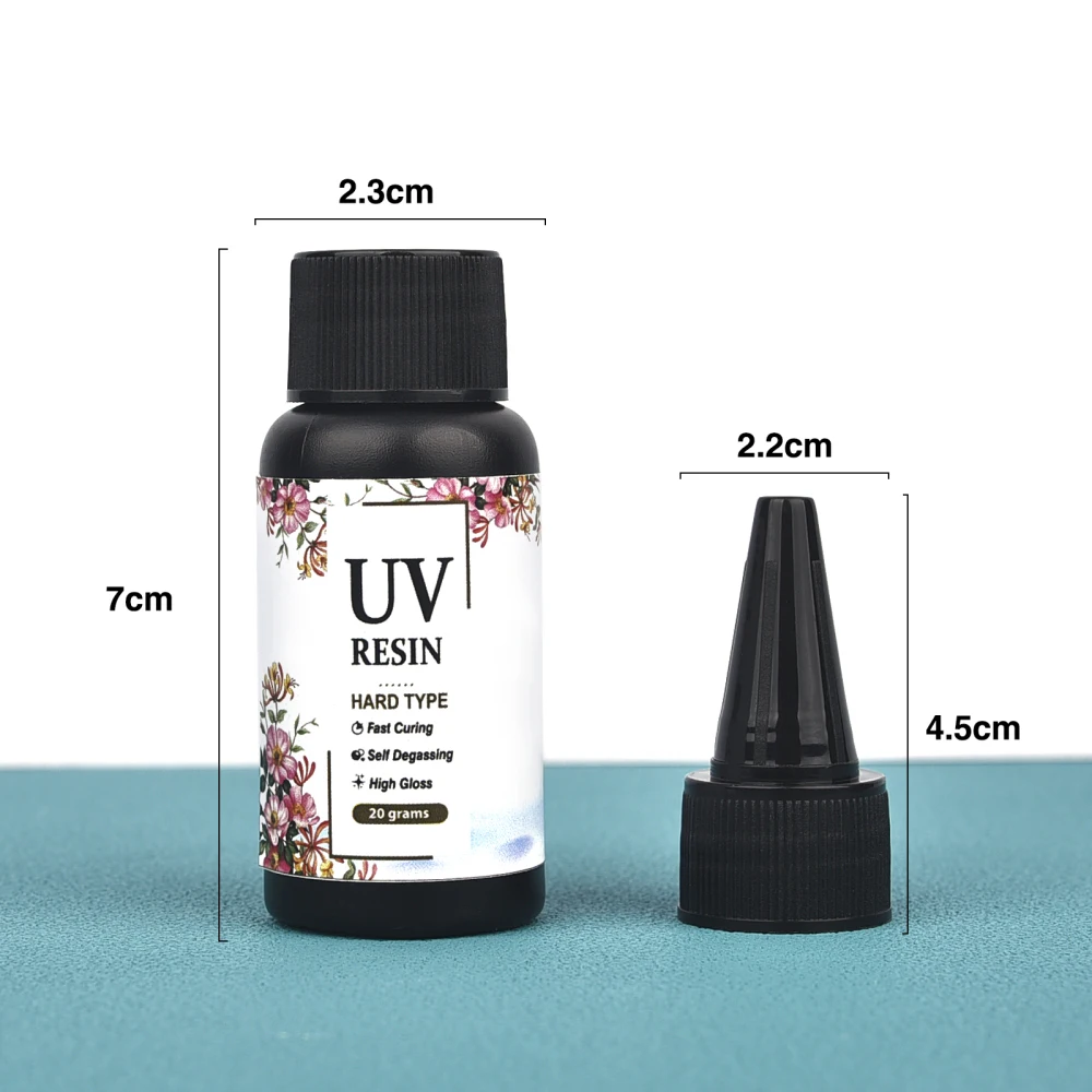 Sbe90e9d97e5c4a7c9e89534e19321ea0B 20g/50g/100g/200g/500g/1000g UV Epoxy Resin Glue DIY Jewelry Making High Transparency Fast Drying High Hardness Glue UV Lamp
