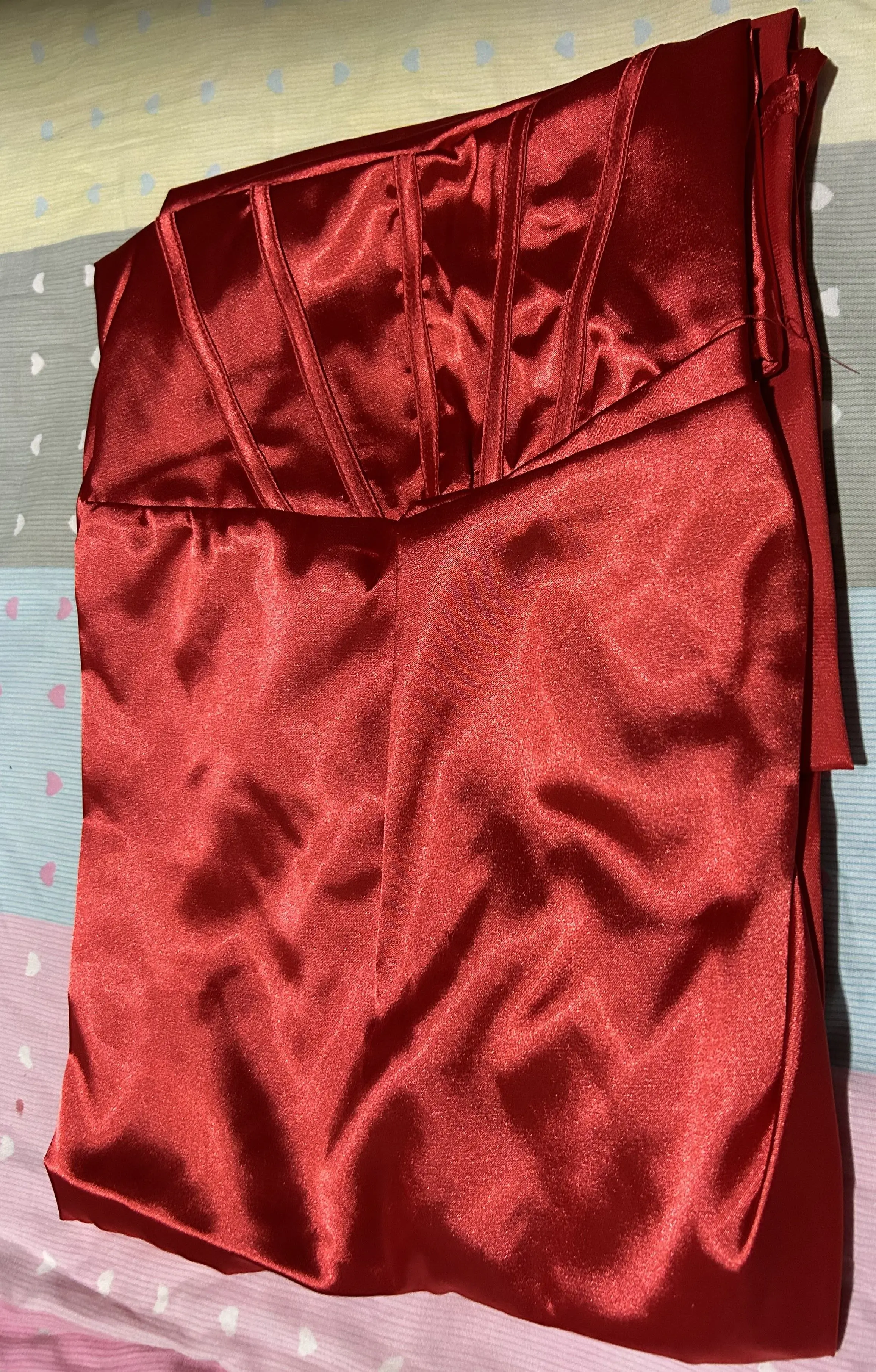 red formal evening dress