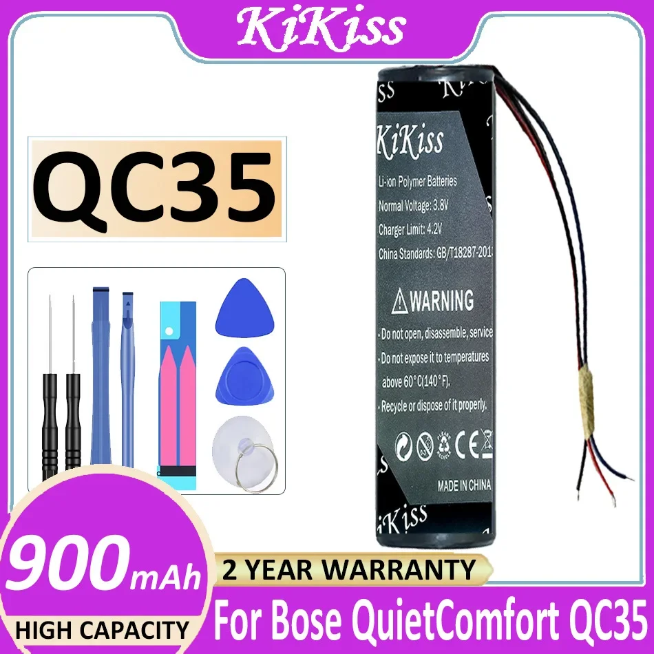 750mAh/900mAh KiKiss Battery for Bose For QuietComfort QC35 II 45