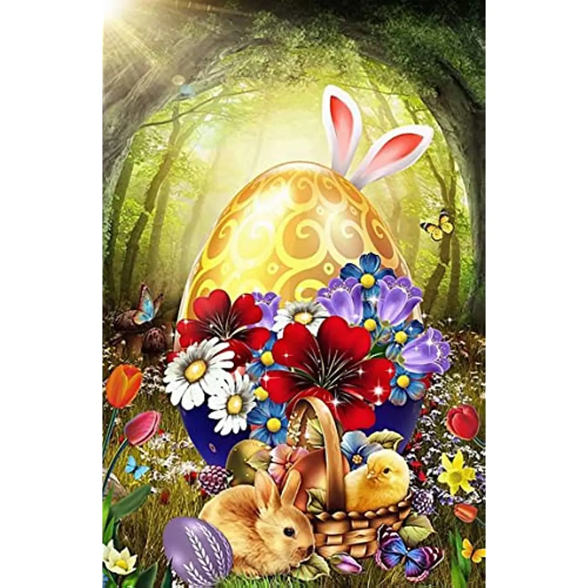 

Easter Diamond Painting Kits for Adults,Diamond Art Kit,5D Diamond Painting Kit Full Drill Round for Gift,Wall Decor,Relaxing