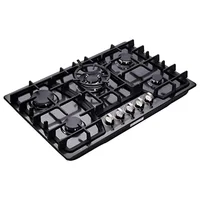 Gas Cooktop Stainless Steel 5 Burners Stovetop NG/LPG Dual Fuel Easy Clean HF57013B 1