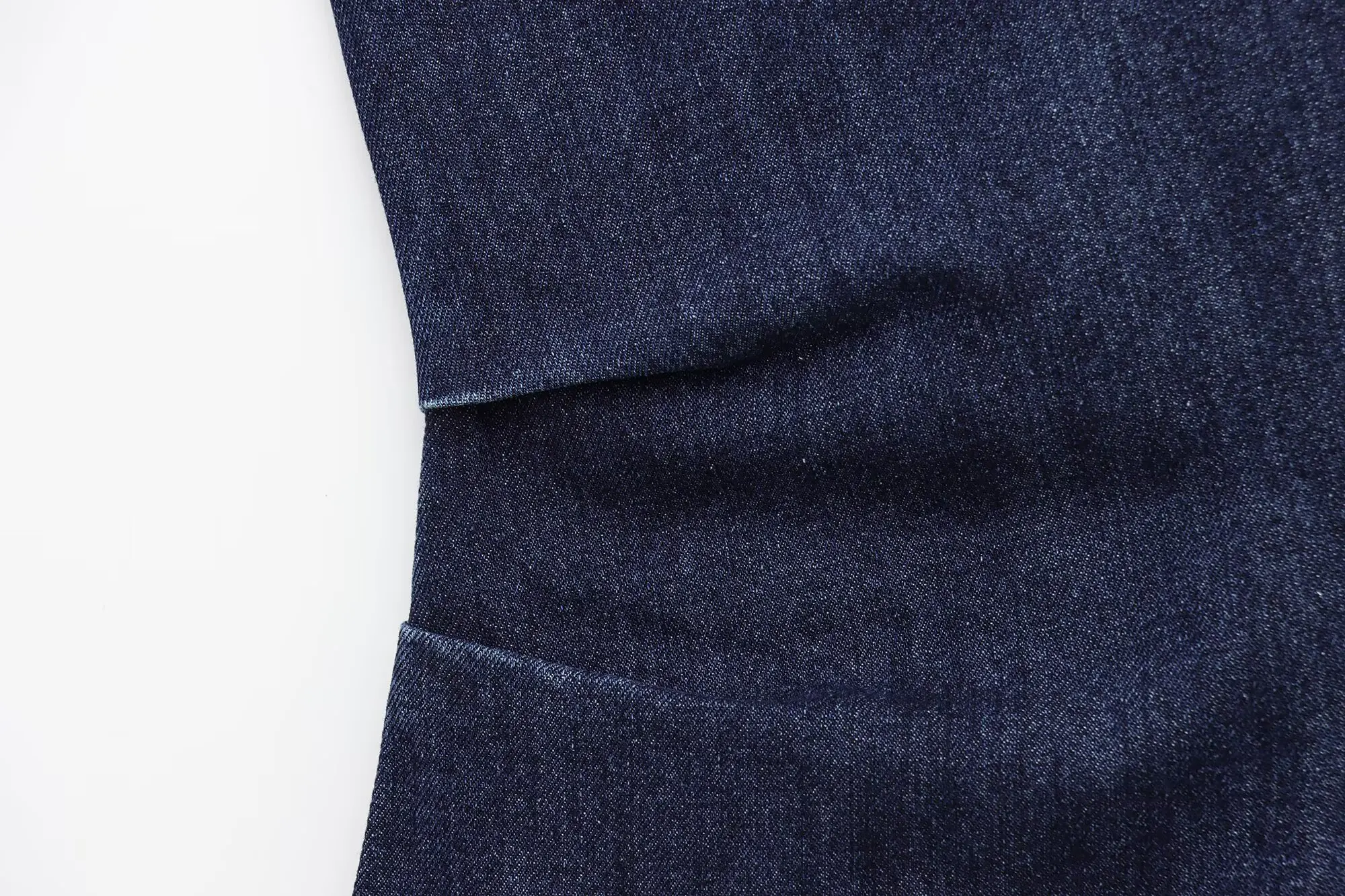 Frauen Frühjahr Neue Temperatur Denim Kurzes Kleid Weibliche Mode Einfache Crew Neck Ärmellose Casual Denim Mini Kleid Mujer – Detail 6
