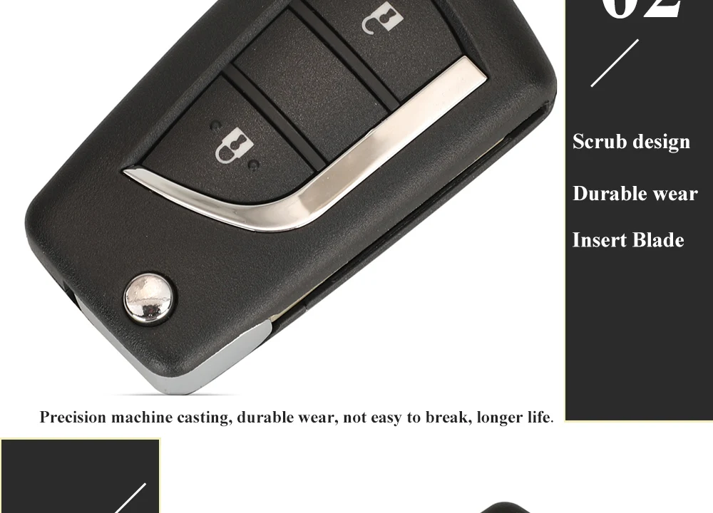 Keyforkess Upgrade aggiornamento Flip Remote Car Key Fob 433MHz 4D70 Chip per Toyota Aygo 2005-2014 2 pulsanti VA2 Auto Key Control 14 Keyforkess Upgrade aggiornamento Flip Remote Car Key Fob 433MHz 4D70 Chip per Toyota Aygo 2005-2014 2 pulsanti VA2 Auto Key Control - Sbe912ee9e9084ca6bd08902742ec7ade3
