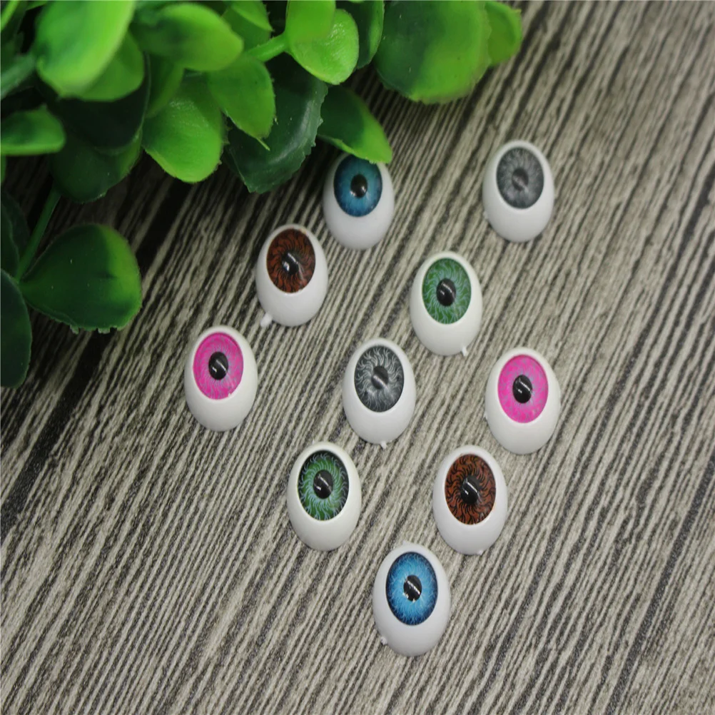 

100 Pcs Eyeballs DIY Crafts Eyes Plastic Dolls EyeBall Eye Accessories - 12x12cm (Mixed Color)