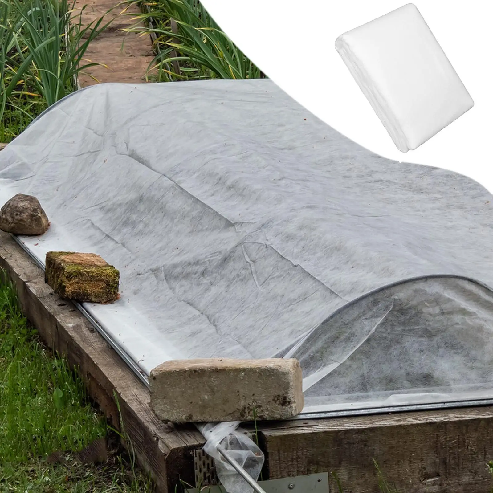 Plant Cover Freeze Protection Nonwoven Frost Blanket Floating Row Cover for Garden Cold Weather Snow Outdoor Plants Raised Bed Plant Cover Freeze Protection Nonwoven Frost Blanket Floating Row Cover for Garden Cold Weather Snow Outdoor Plants Raised Bed