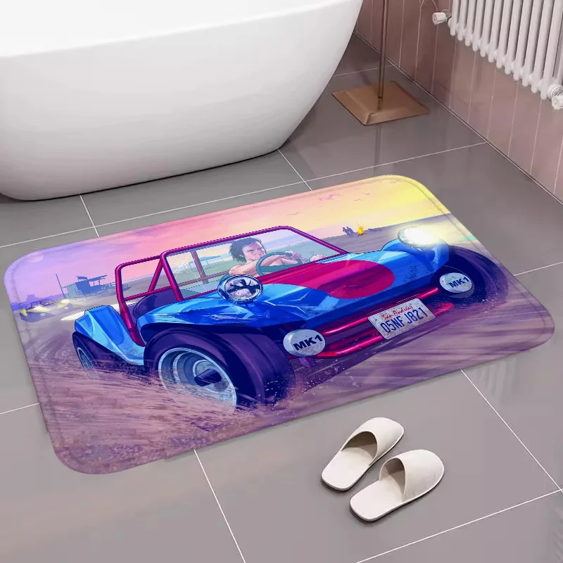

Grand Theft Auto Floor Mat Bathroom Carpet Home Carpets Custom Bath Mats Prayer Rug Entrance Doormat Room Rugs Foot Kitchen Door