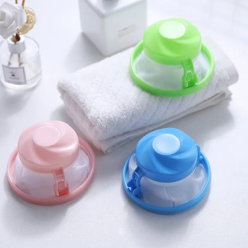 Laundry Ball Floating Pet Fur Lint Cleaning Ball Hair Removal Catcher Mesh Dirty Collection Pouch Washing Machine Filter Net