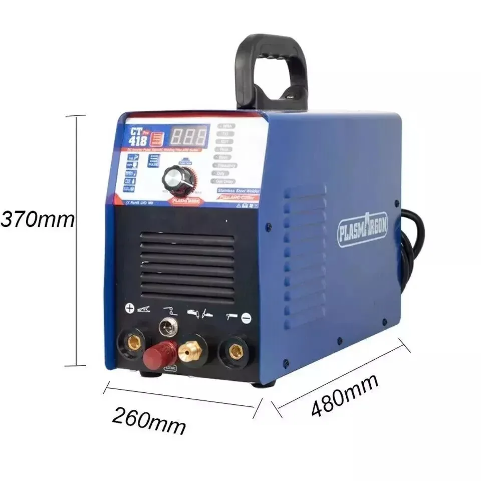 CT418P 3-in-1 IGBT Combo Plasma Cutter TIG Welder TIG/MMA Welder Machine 4