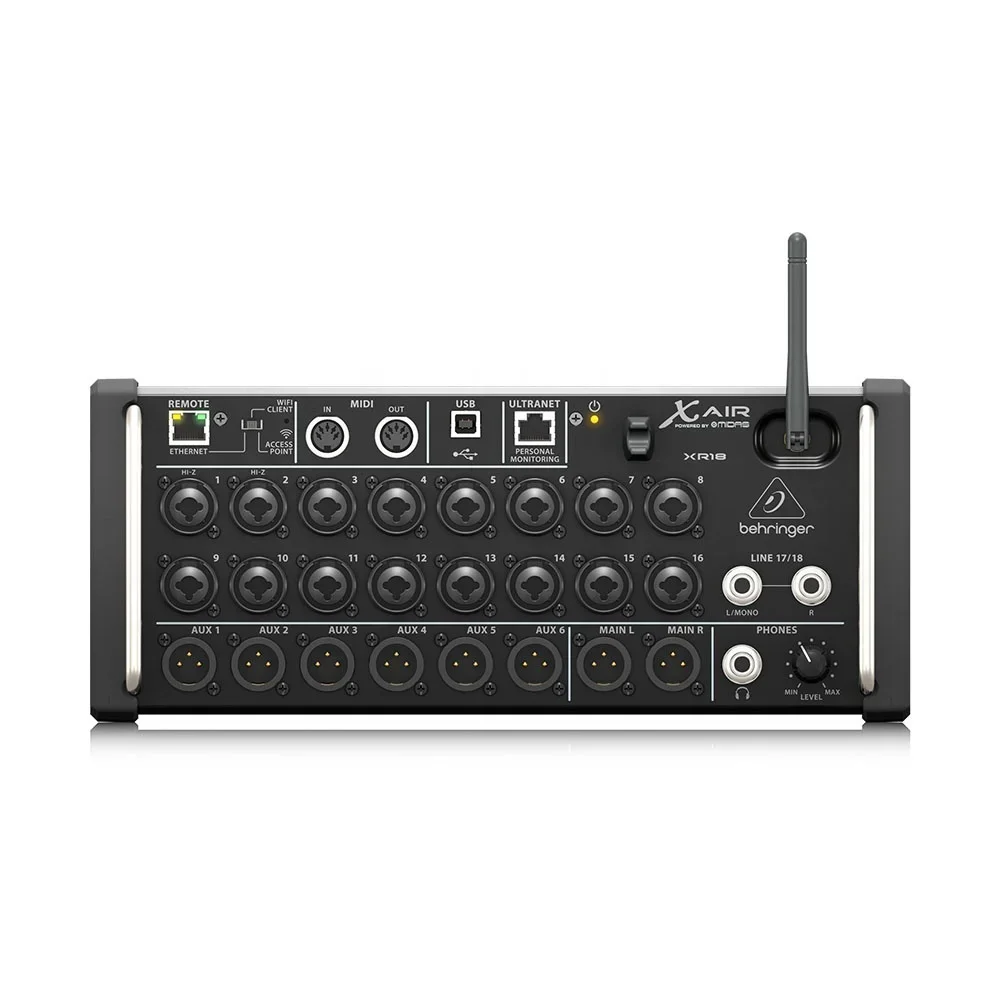 Behringer X Air Xr18 Mixer Digitale Mixer Rack Router Wi-Fi Integrato A 18 Canali