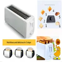 4 Slice Toaster, White Multifunction Breakfast Machine, Home Breakfast Machine Toaster, Sandwich Toaster 2