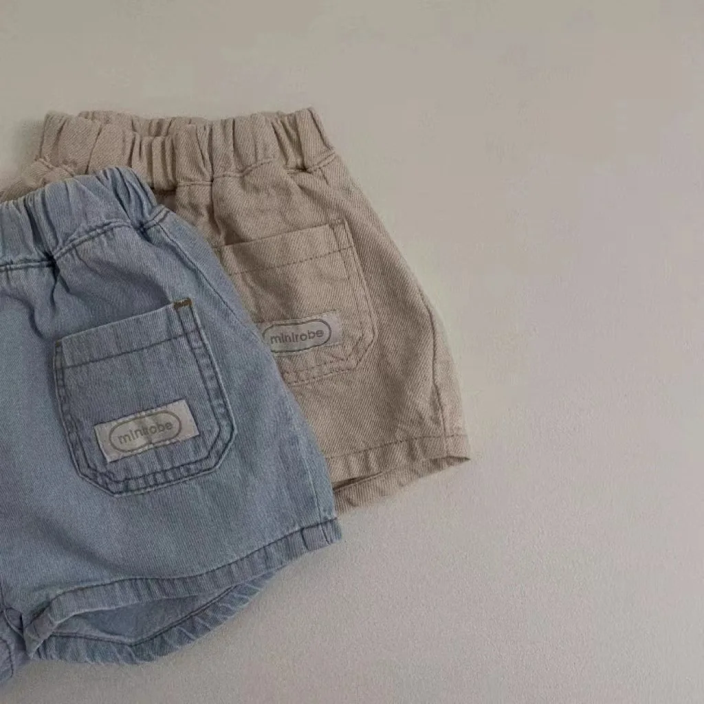 2023 Summer New Baby Denim Shorts Infant Girl Vintage Shorts Cotton Toddler Boy Fashion Denim Shorts Kids Clothes