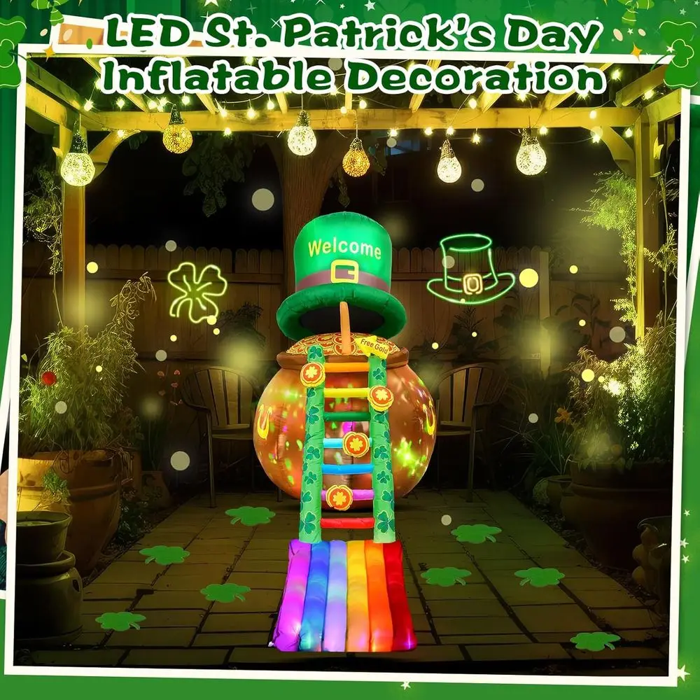 6ft Blow up Leprechaun Trap 4