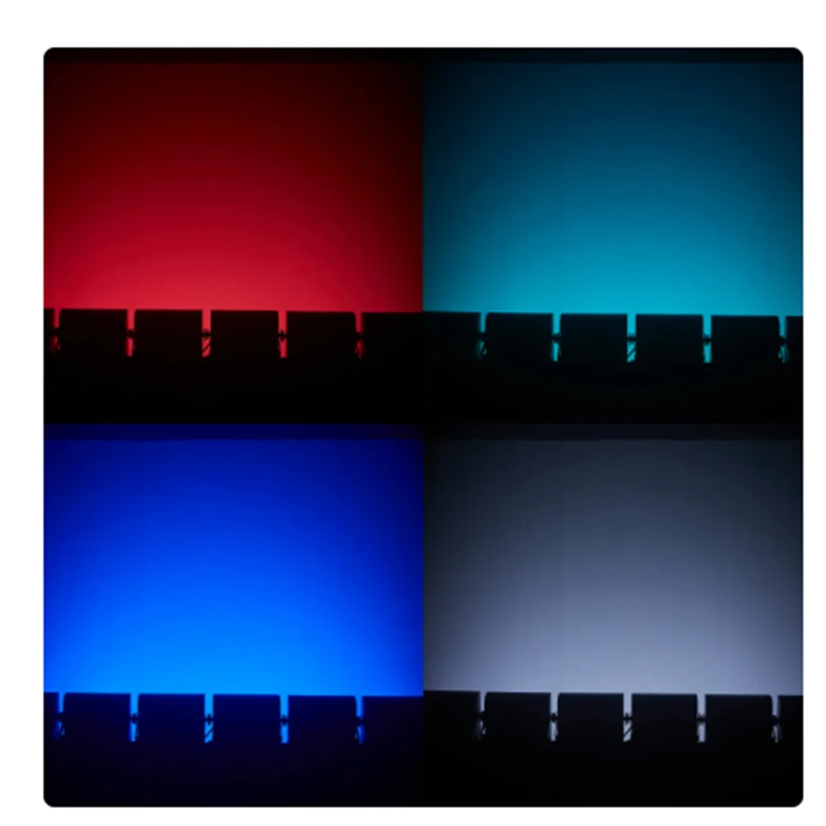 화이트 8000K 4 파티션 DMX 슈퍼 브라이트 Dj 워시 바 스트로브 스테이지, EU 플러그, 60W Mni LED 스트로브, RGB 3in 1, 8 파티션