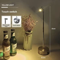 Metal Desk Lamp Household Bedroom/study/restaurant Rechargeable Cordless 2-levels Brightness Home Accessories Led Table Lamp 1