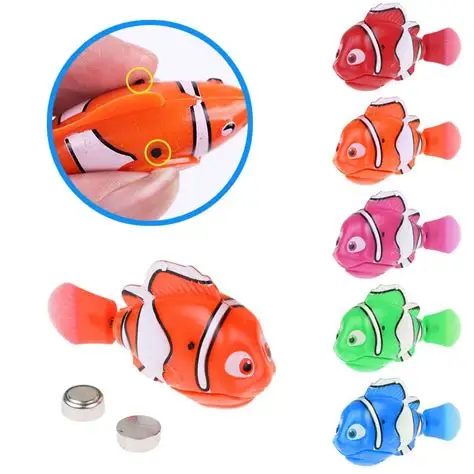 Dropshipping Electronic Fish Swimming Toys Battery Included Pet for Kids Bath ing Tank Decorating Act Like Real