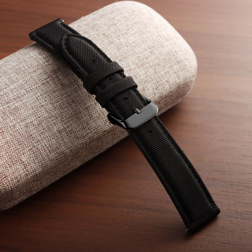 Premium Sailcloth Fabric Watch Strap - Waterproof Quick Release Wristband