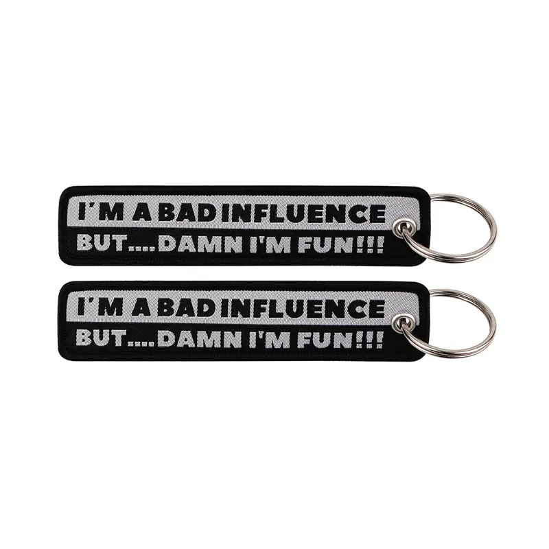 1pcs Computer Pop-up Window Quotes Embroidered Keys Tag Keychains For Motorcycles Backpack Fashion Key Ring Accessories Gifts - Image 62