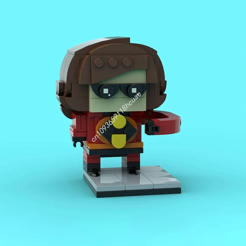 145pcs MOC 엘라스티걸 인크레더블 브릭헤즈 모델 블록 장난감 모듈형 교육용 크리스마스 선물