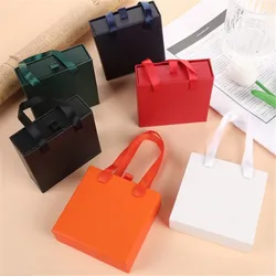 1PC Thick Kraft Paper Drawer Jewelry Box Portable Ring Necklace Bracelet Earrings Gift Display Case Packaging Boxes Cardboard