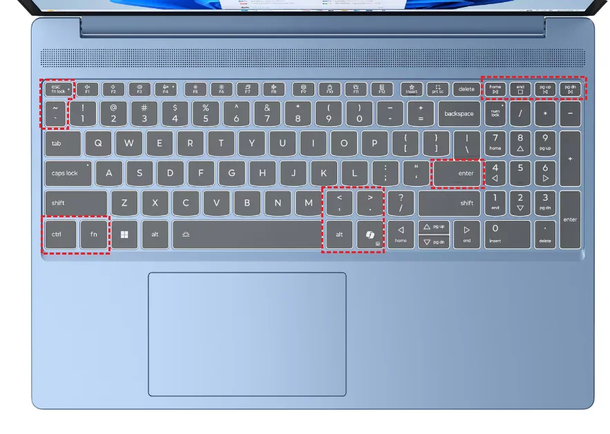 Lenovo IdeaPad Slim 3 Silicone TPU Laptop Keyboard Cover Skin, 15.6 Inch