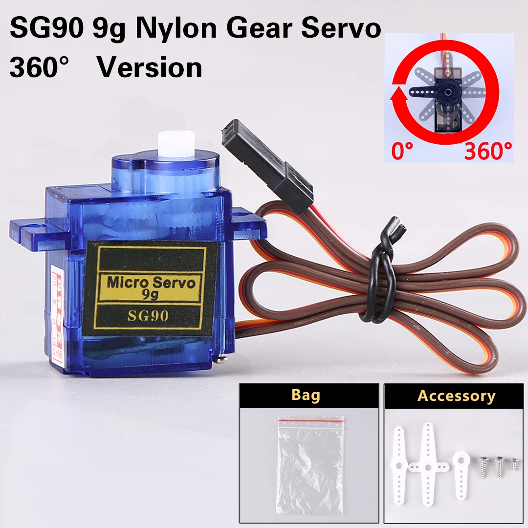 14g MG90S Metal Gear Servo SG90 Tilt Motor for RC Plane Fixed Wing & Robot image 9