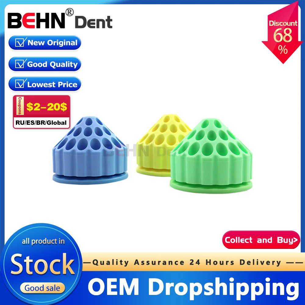 

Dental Nail Drill Grinding Bit Holder Box Display Storage Container Polishing Head Stand Hornet's nest Type Organizer Case Tool