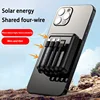 50000mah Solar Power Bank Built 4 Cables Portable Fast Charging Large Capacity Charger Powerbank For Iphone Samsung Huawei 3