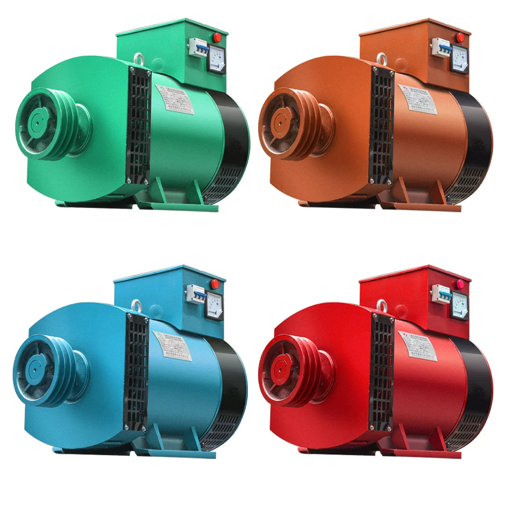 10Kw Puleggia Motore Diesel Gruppo Elettrogeno Monofase Trifase Motore In Rame Puro Generatore Sincrono Ac Controllo Automatico